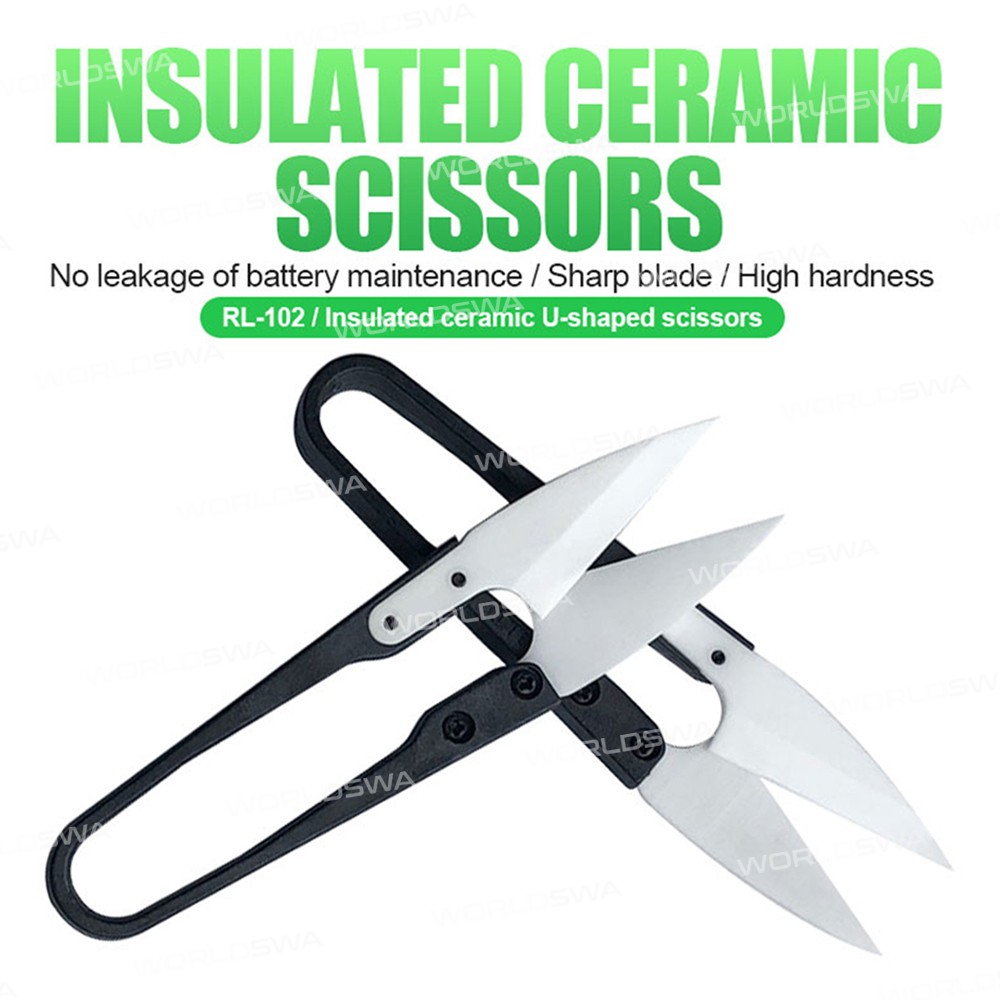 Relife RL-102 Insulated Ceramic U-shaped Shear for Mobile Phone Repair Cutting Work