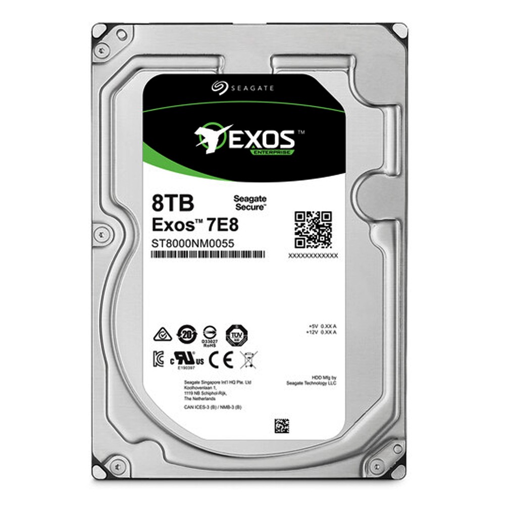 Seagate 8TB Exos 7E8 7200 rpm SATA III 3.5" Internal HDD - ( 5 Years Manufacturer Warranty)