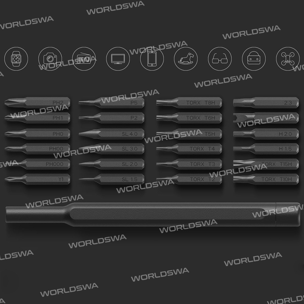 Mijia Wiha Screwdriver Kit 24 Precision Magnetic Bits Aluminum Box Wiha DIY Screw Driver Set