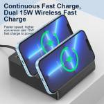 wlx f6a-multifunction-dual-wireless-charging-station-compatible-with-android-iphone-5