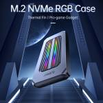 Orico M2R1 All Aluminum USB3.1 Gen2 RGB M2 NVMe SSD Enclosure for M2 NVMe SSD