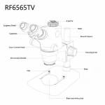 RF4 High-definition Binocular Stereo Continuous Zoom Industrial Microscope for PCB Repair