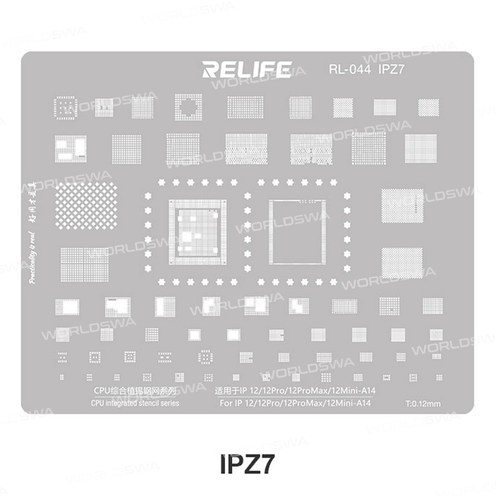 relife rl-044-iphone-series-cpu-tin-planting-steel-mesh-set-14