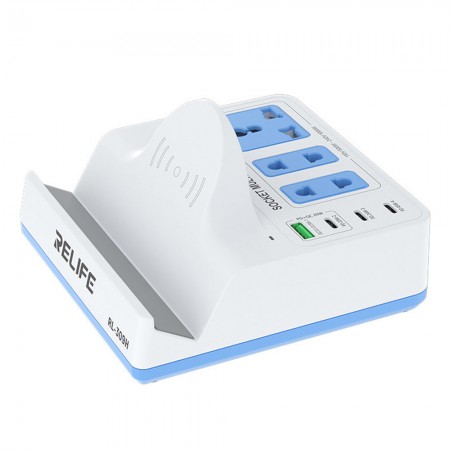 Relife RL-309H 72W QC&PD Integrated Fast Charger Socket with 15W Wireless Charging