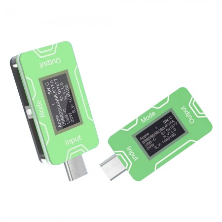 JCID CT02 Type-C PD Charger Detector: Monitor Charger Voltage & Current