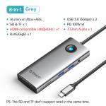 orico pw11-8-port-series-type-c-4k-hdmi-pd100w-rj45-usb-30-5gbps-multifunction-docking-station-2