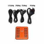 200W 40Ports Multiport Smart USB Charging Hub Station Travel Power Adapter for Tablet Phone Multi US
