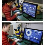 MECHANIC MC75T-B1 7-45X Trinocular Stereo Microscope With Camera Display Big Base Extension Holder L