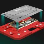 BST IP13 4-in-1 Middle Layer Planting Tin Template Platform for iPhone 13 Series