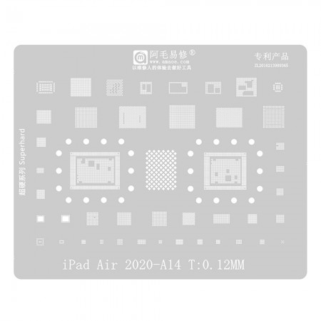 Amaoe 0.12mm BGA Reballing Stencil for iPad Air 2020-A14