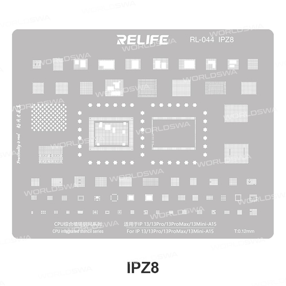 relife rl-044-iphone-series-cpu-tin-planting-steel-mesh-set-15