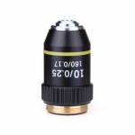 4X 10X 20X 40X 60X 100X High Quality Biological Microscope Objectives Achromatic lens - Black