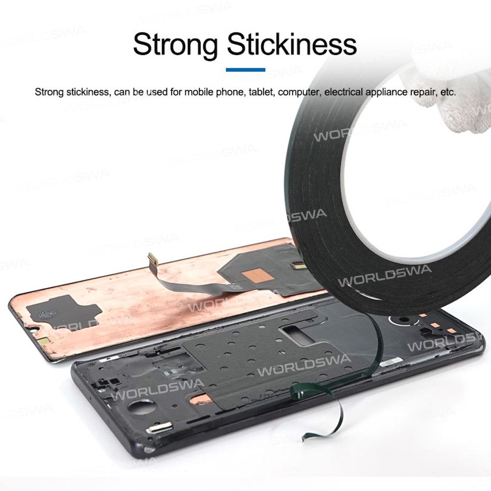 3M Green Film Foam Double Sided Adhesive Curved Screen Sticker Screen Border Glue - 10 Meters