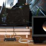 Orico HS3-A1 Aluminum Alloy Infrared Remote Control HDMI Switcher DP(M) to DVI (F) HD Video Adapter