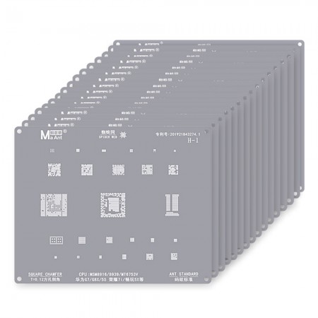 MaAnt HW1-16 Huawei CPU Comprehensive BGA Reballing Stencil Set for Most Huawei Hisilicon Kirin Model