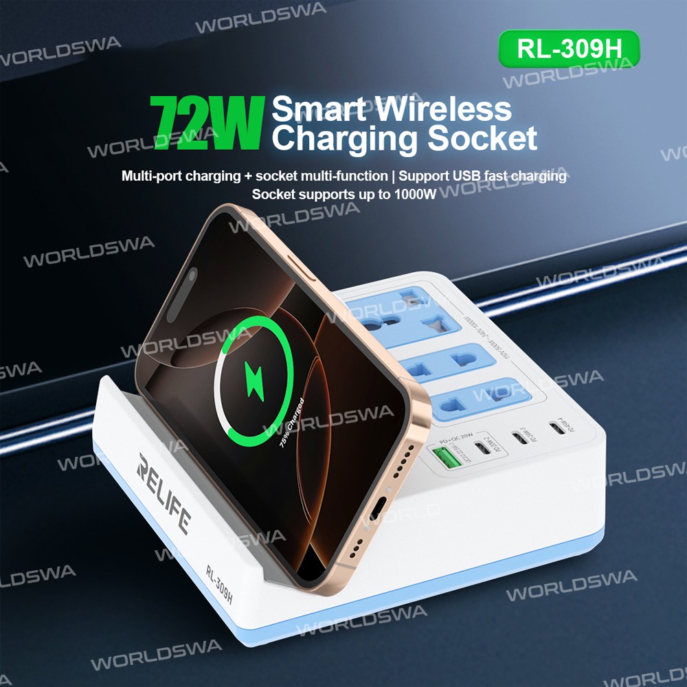 relife rl-309h-72w-qcpd-integrated-fast-charger-smart-socket-with-15w-wireless-charging-17