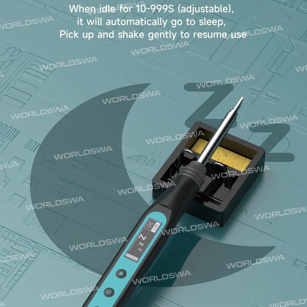 uyue t12s-usb-portable-65w-electric-soldering-iron-with-smart-sleep-for-mobile-phone-pcb-repair-2