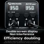 mechanic a210-max-double-station-intelligent-digital-display-temperature-control-soldering-station-4