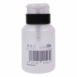 luxianzi 200ml-large-capacity-press-on-plastic-transparent-alcohol-bottle-with-lock-function-1