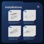 Orico M2R2 RGB Lighting Effect USB3.1 Gen2 10Gbps Aluminum M2 NVMe SSD Enclosure