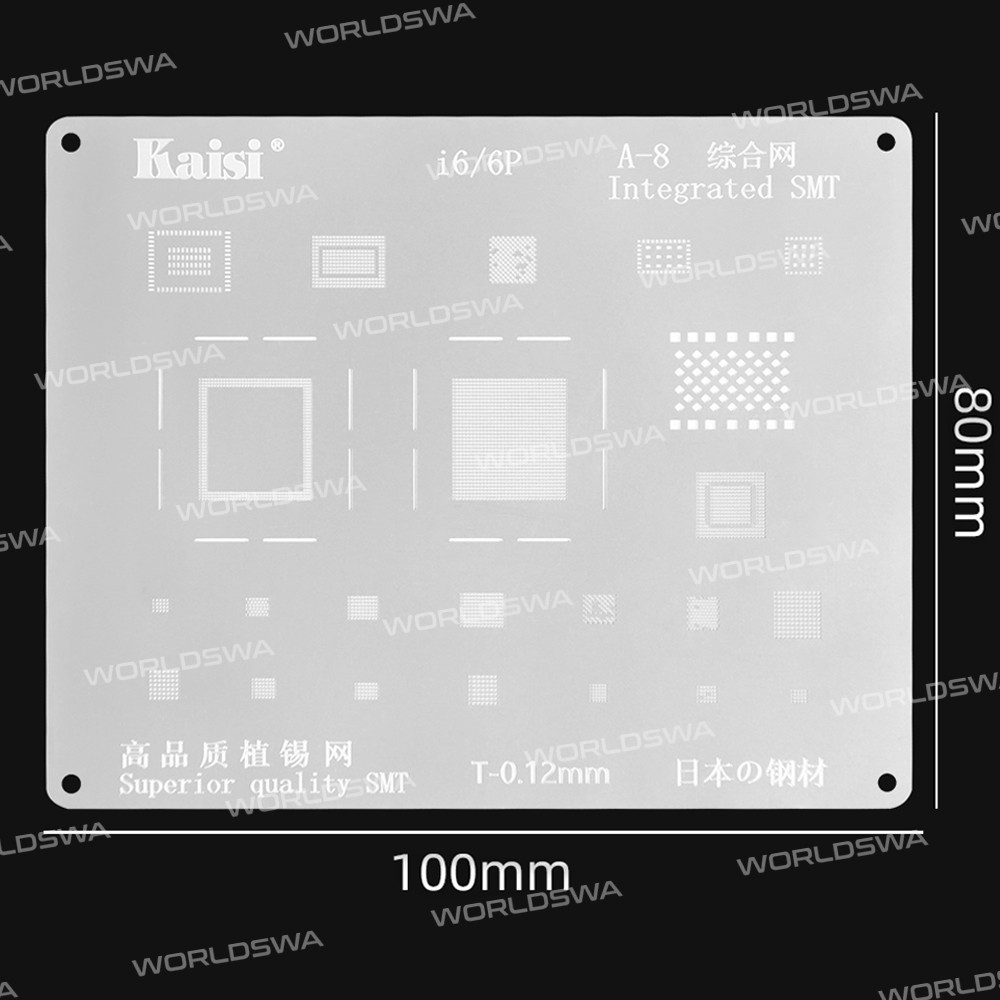 Kaisi 0.12mm BGA Reballing Stencil Net for iPhone 6 to 11 Pro Max