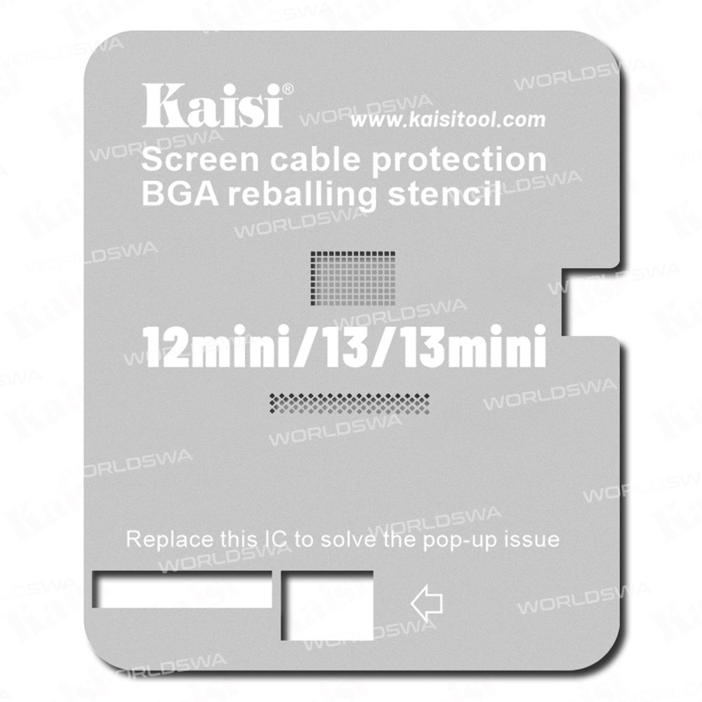Kaisi LCD Screen Cable Protection Planting Tin Steel Stencil for iPhone 11 to 13 Pro Max