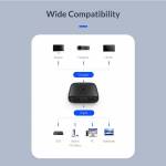 Orico HS2-A1 4K HD HDMI-compatible Bi-directional Audio Splitter for Computer/PS/TV Box