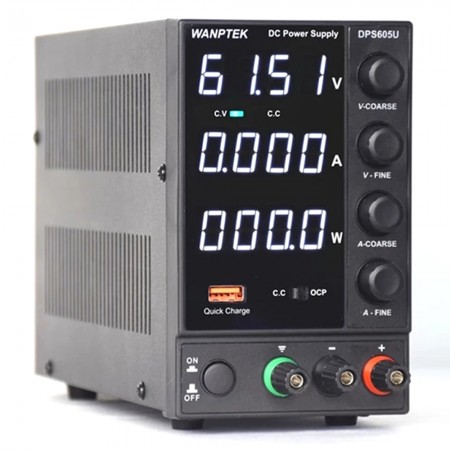 Wanptek DPS605U 60V 5A High Precision Adjustable Switching DC Power Supply with 4-Digits LED Display