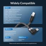 Orico C2CW 90-degree Angle Type-C to Type-C Laptop PD 100W Fast Charge & Data Cable