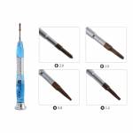 BST-365 4-in-1 Colorful Amber Aluminium Alloy Handle S2 Steel Bit Screwdriver Set