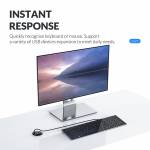 Orico DESK-4U Desktop Grommet USB 3.0 HUB with Headphone Microphone Ports Support OTG