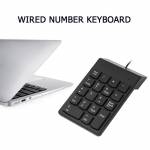 Portable 18 Keys USB Wired Driver-free Mini Digital Keyboard for Desktop Laptop