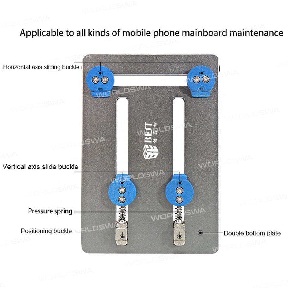 BST-001N / 001P Aluminum Alloy Double Bottom Plate Fixture for Motherboard PCB IC Chip