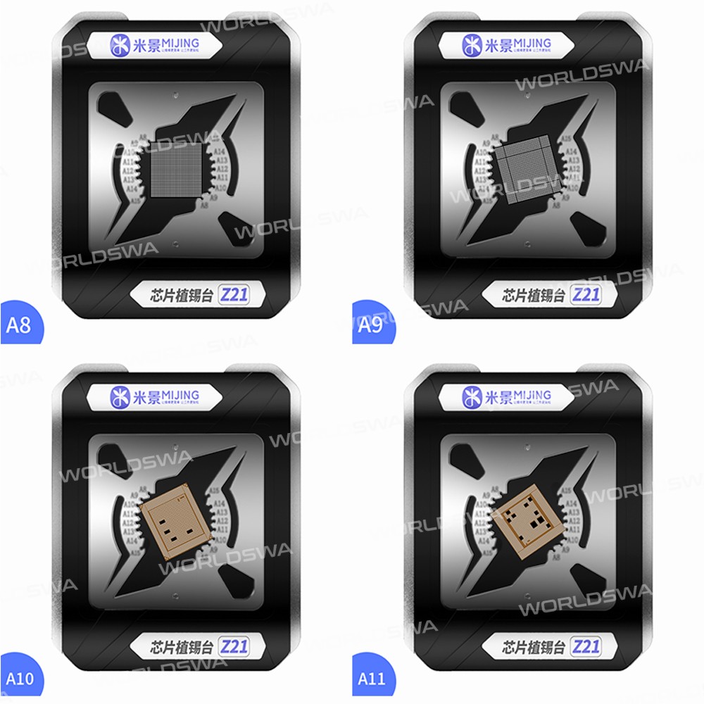 mijing z21-universal-cpu-reballing-stencil-platform-for-iphone-6-to-13pro-max-5