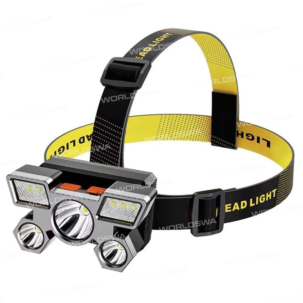 headlamp usb-rechargeable-ultra-bright-5-led-4-modes-3