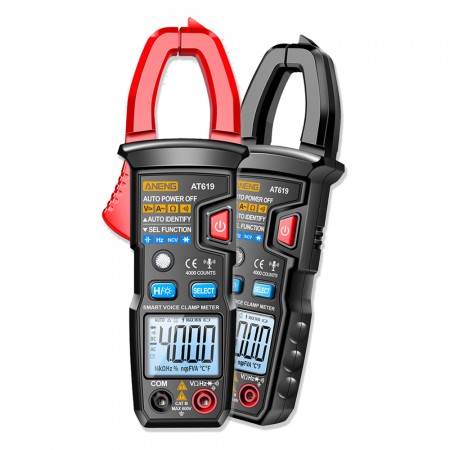Aneng AT619 4000 Counts Clamp Multimeter with Automatic Intelligent Digital Display