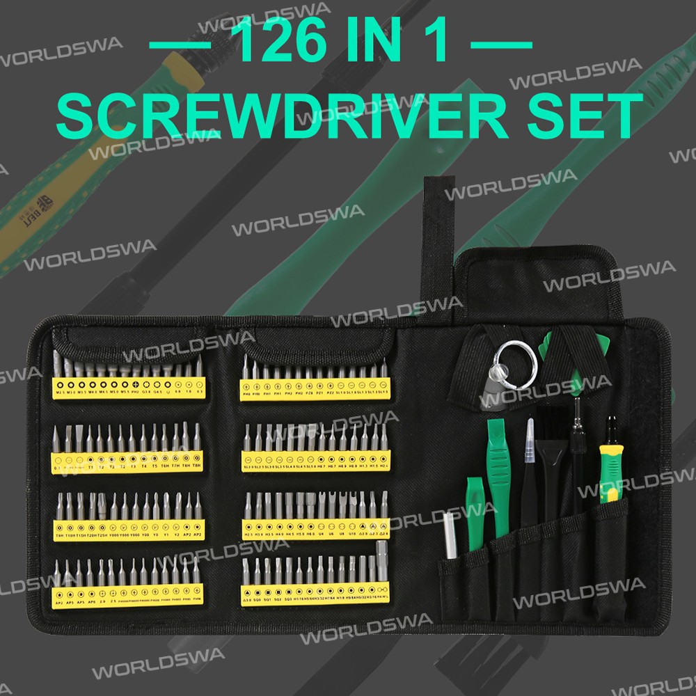 BST-117 126-in-1 Precision Magnetic Screwdriver Kit for iPhone/iPad/PC/Laptop/Camera/Clock Repair