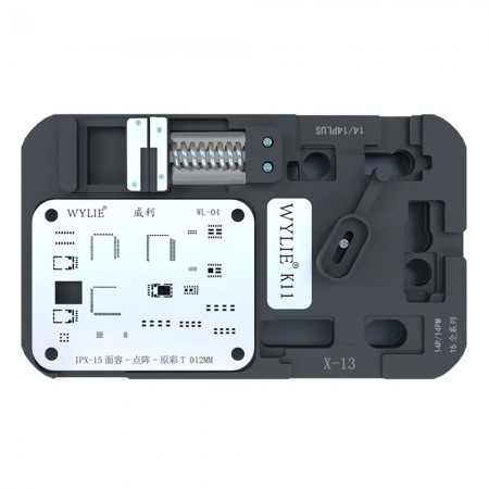 Wylie K11 Face ID Dot Matrix Calibrate Fixture for iPhone X to 15 Pro Max with Stencil