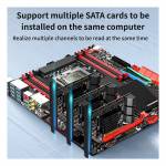 10Port PCIe to SATA Controller Expansion Card PCI-E3.0 SATA 3.0 X4 Interface with Bracket for Chia M