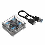 Orico MH4U-U3 4 Ports Transparent HUB USB3.0 Splitter