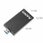 Maiwo K1642S Portable Aluminum Alloy 5Gbps USB 3.0 to mSATA SSD External Case
