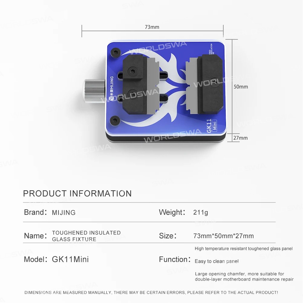 mijing gk11-gk12-mini-universal-toughened-insulated-glass-motherboard-repair-fixture-8
