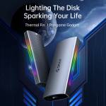 Orico M2R2 RGB Lighting Effect USB3.1 Gen2 10Gbps Aluminum M2 NVMe SSD Enclosure