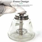 Relife RL-055 150ml Automatic Push-type Copper Core Metal Straw Alcohol Glass Bottle