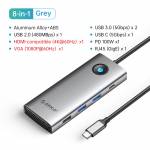 orico pw11-8-port-series-type-c-4k-hdmi-pd100w-rj45-usb-30-5gbps-multifunction-docking-station-1