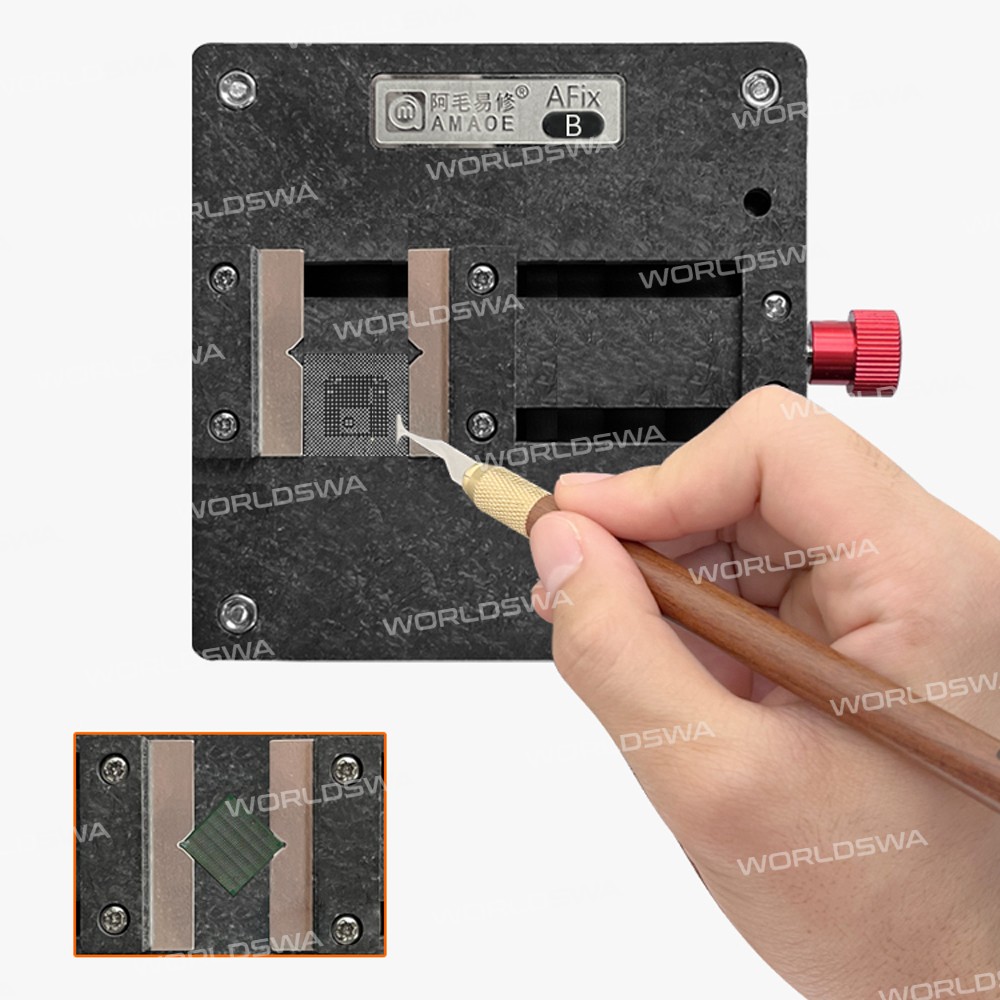 Amaoe AFix-B Mini Multifunctional Glue Removal Platform CPU IC Chip Fixture for Mobile Phone Repair