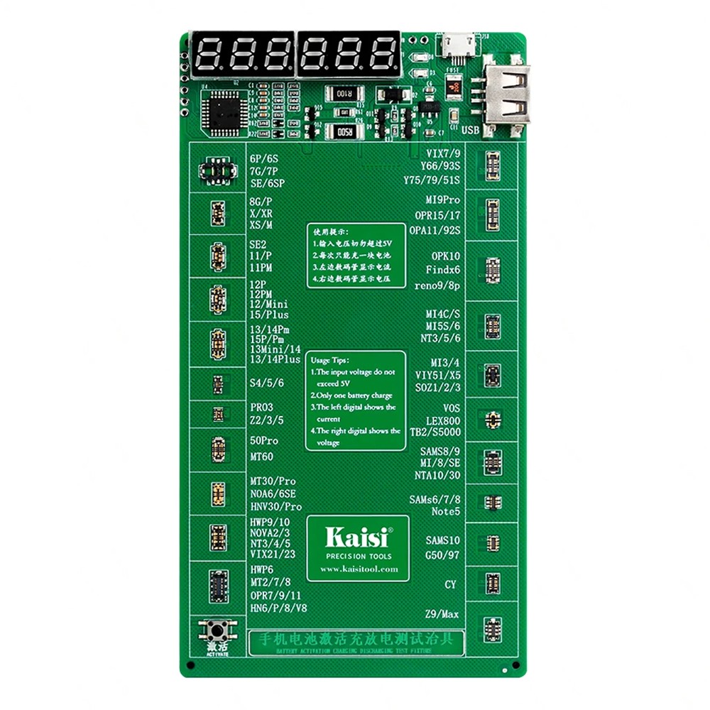 kaisi k-9208-v24-battery-charge-activation-board-for-iphone-6s-to-15pro-max-and-android-phones-6