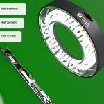 2UUL Adjustable LED Microscope Ring Lamp - Black