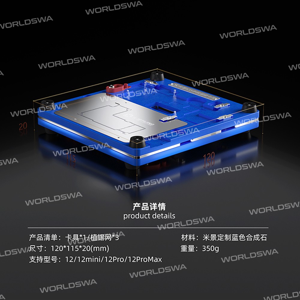 MiJing K35 4in1 Universal Multifunction PCB Board Holder Fixture for iPhone 12 / 12 Pro / 12 Pro Max