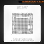 Amaoe 0.25mm Directly Heating BGA Reballing Stencil Tin Planting Platform for RTX3060/RX580